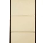 Nbl 3'lü Metal Ayakkabılık Kahve Krem1