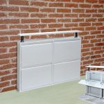 Nbl Yatay + Metal Ayakkabılık Beyaz