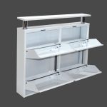 Nbl Yatay + Metal Ayakkabılık Beyaz