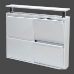 Nbl Yatay + Metal Ayakkabılık Beyaz